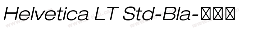 Helvetica LT Std-Bla字体转换
